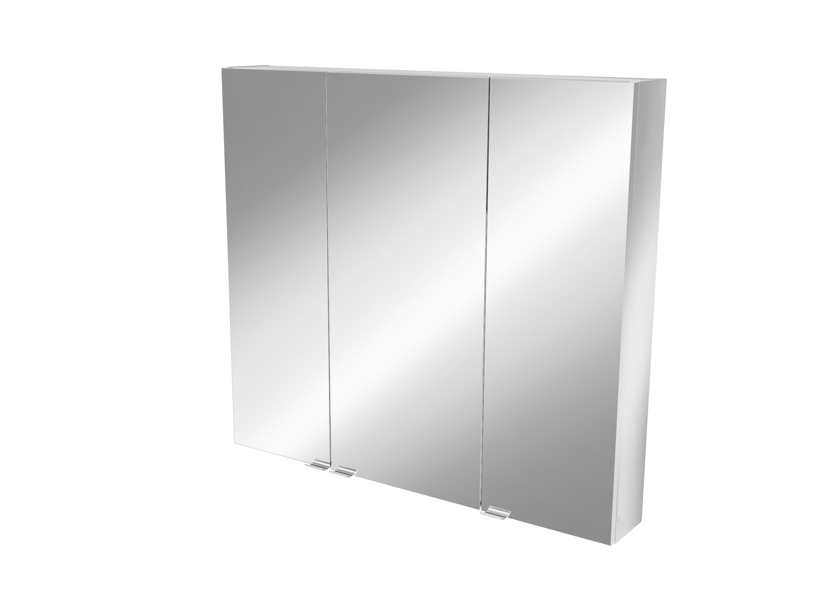 Dulap baie cu oglinda GoodHome Imandra, suspendat, 100 x 15 x 90 cm, argintiu