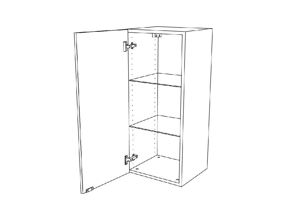 Dulap baie cu oglinda GoodHome Imandra, suspendat, 40 x 36 x 90 cm, gri