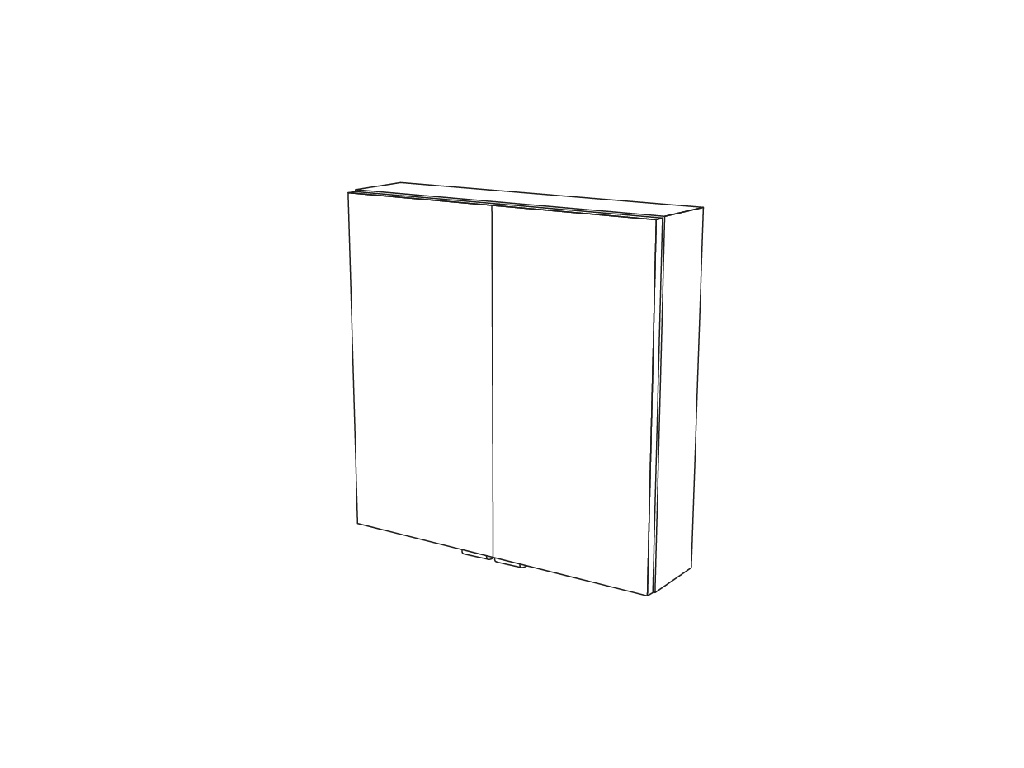 Dulap baie GoodHome Imandra, suspendat, 60 x 15 x 60 cm, alb