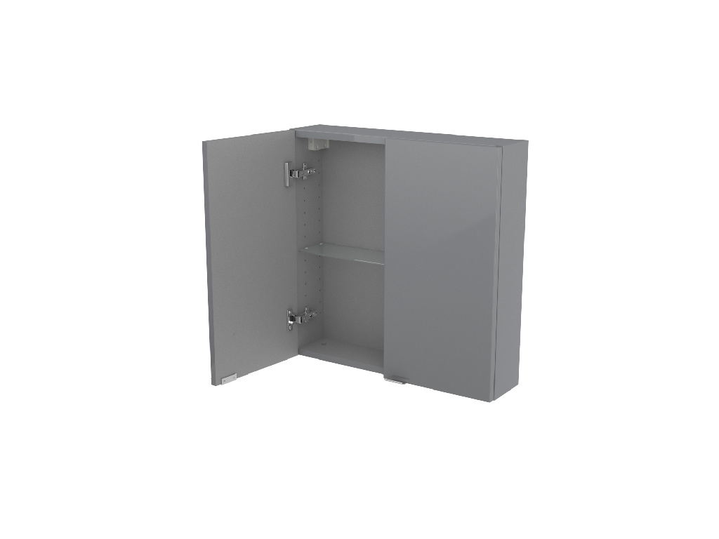 Dulap baie GoodHome Imandra, suspendat, 60 x 15 x 60 cm, gri