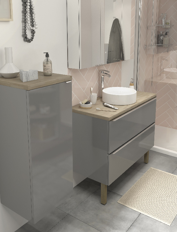 Blat baie GoodHome Hartland, 183 x 45.5 x 2.7 cm, maro