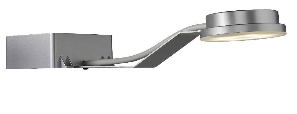 Aplica LED COLOURS Emera, 400lm, 7W, IP44, argintiu