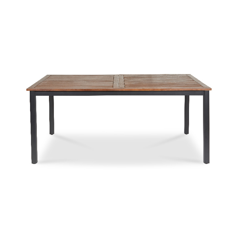 Masa terasa GOODHOME Toscana, 6 locuri, aluminiu , 240 x 99 x 74 cm, maro deschis