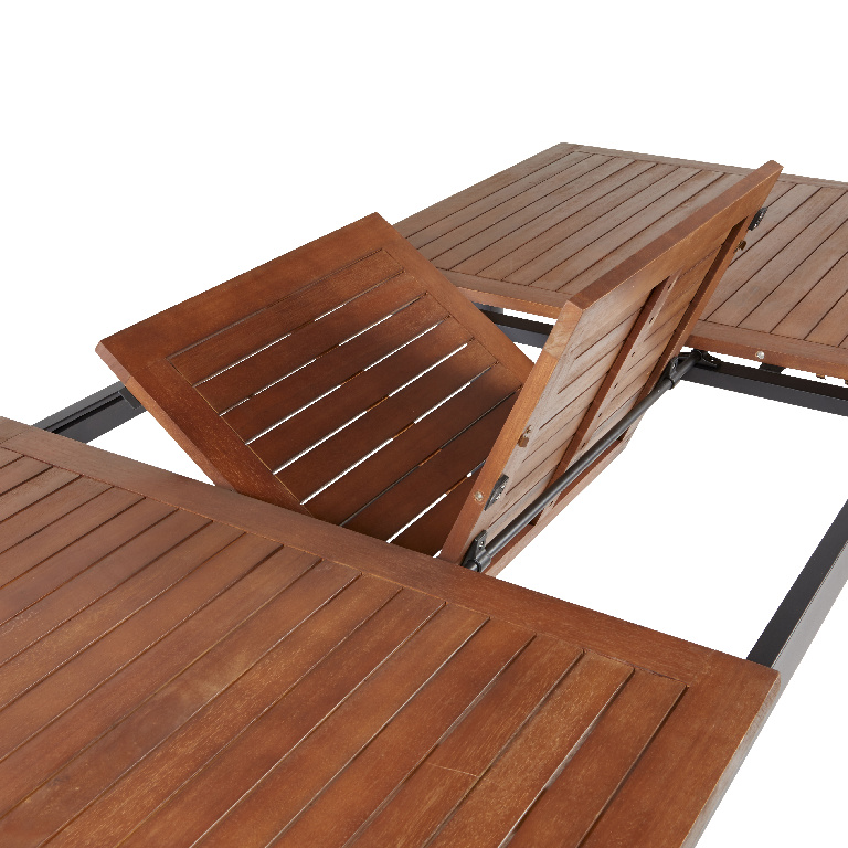 Masa terasa GOODHOME Toscana, 6 locuri, aluminiu , 240 x 99 x 74 cm, maro deschis