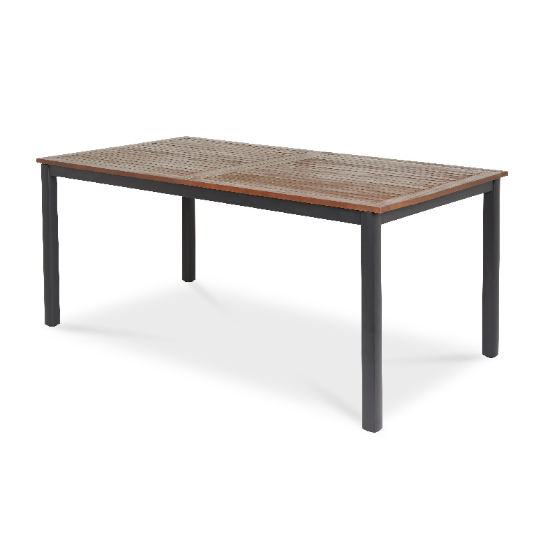 Masa terasa GOODHOME Toscana, 6 locuri, aluminiu , 240 x 99 x 74 cm, maro deschis