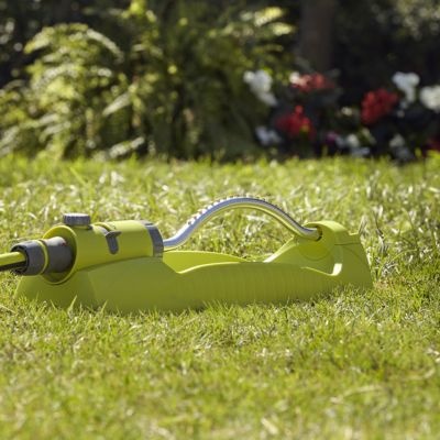 Aspersor pentru gradina VERVE, 8 functii, plastic, zona acoprire 72 mp, verde/gri