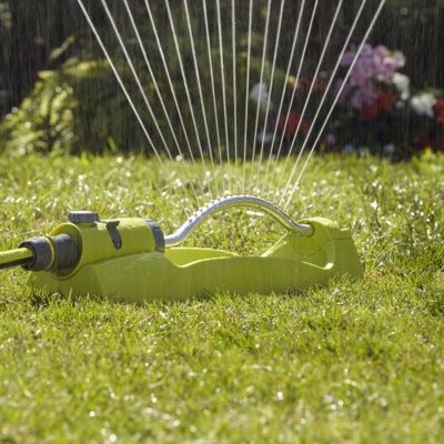 Aspersor pentru gradina VERVE, 8 functii, plastic, zona acoprire 72 mp, verde/gri