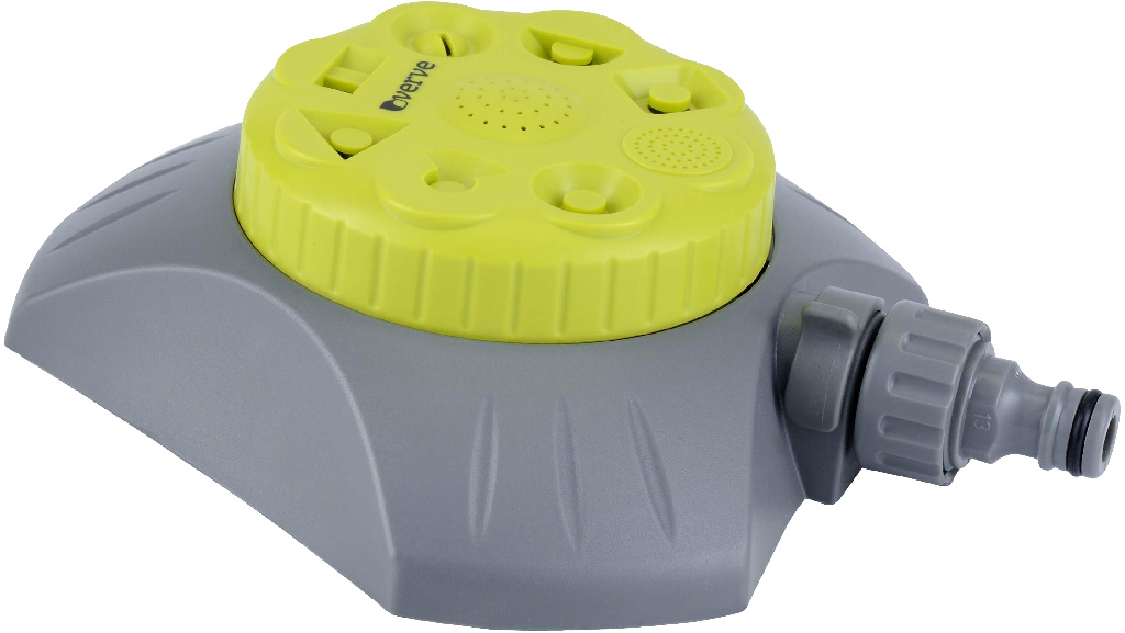 Aspersor pentru gradina VERVE, 8 functii, plastic, zona acoprire 72 mp, verde/gri