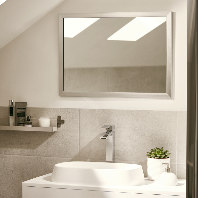 Lavoar baie GOODHOME, rasina, 100 x 45 cm, alb