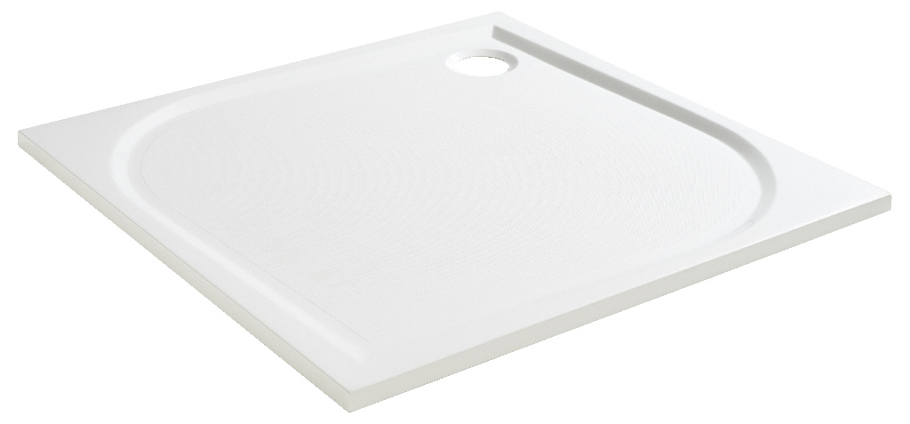 Cadita dus GoodHome Limski, patrata, rasina, 70 x 70 x 2.8 cm, alb