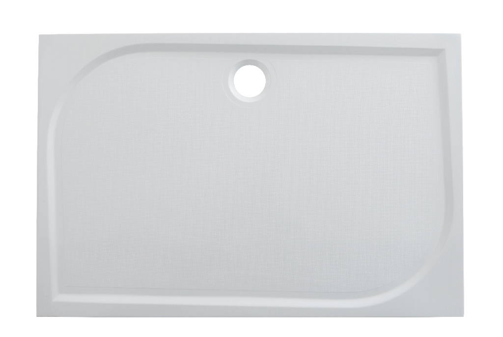 Cadita dus GoodHome Limski, dreptunghiulara, rasina, 140 x 90 x 2.8 cm, alb