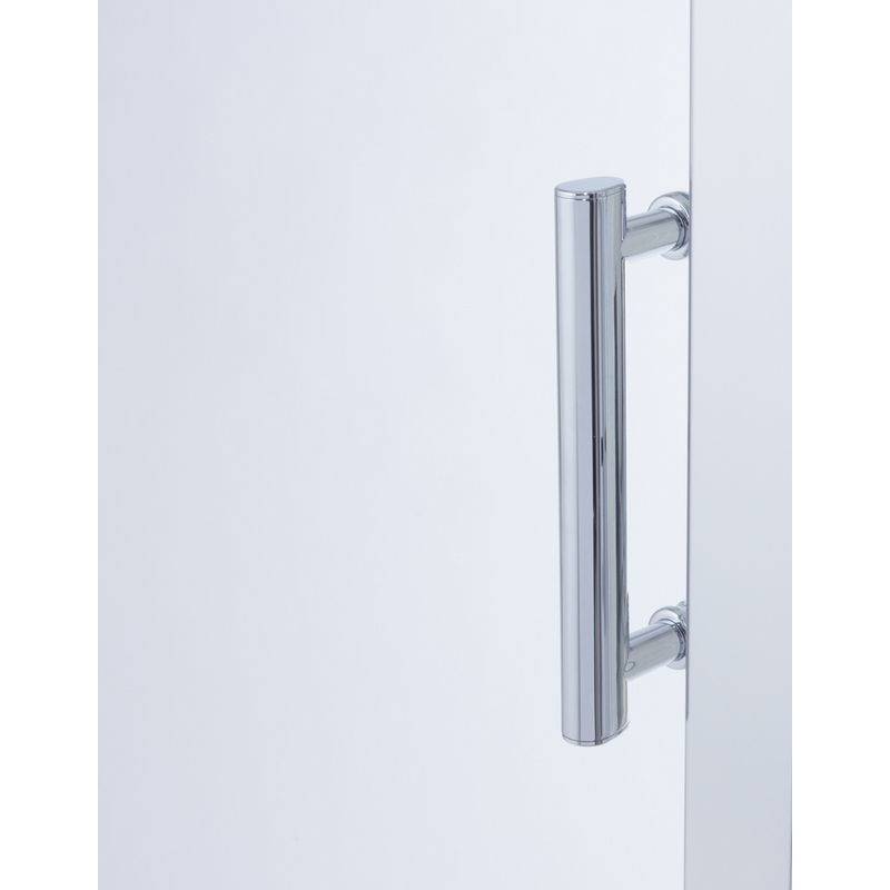 Usa dus pivotanta Cooke & Lewis Onega, aluminiu, 70 x 190 cm, sticla securizata 5mm, profil crom