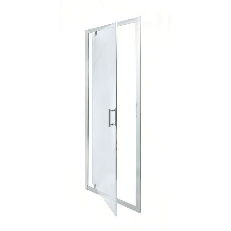 Usa dus pivotanta Cooke & Lewis Onega, aluminiu, 70 x 190 cm, sticla securizata 5mm, profil crom