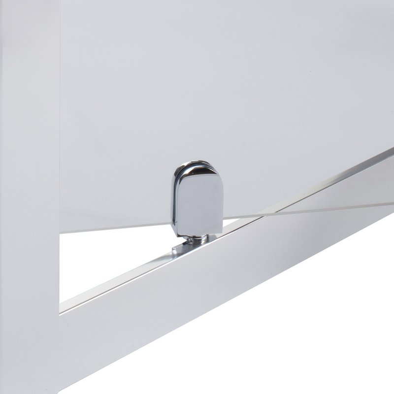 Usa dus pivotanta Cooke & Lewis Onega, aluminiu, 70 x 190 cm, sticla securizata 5mm, profil crom