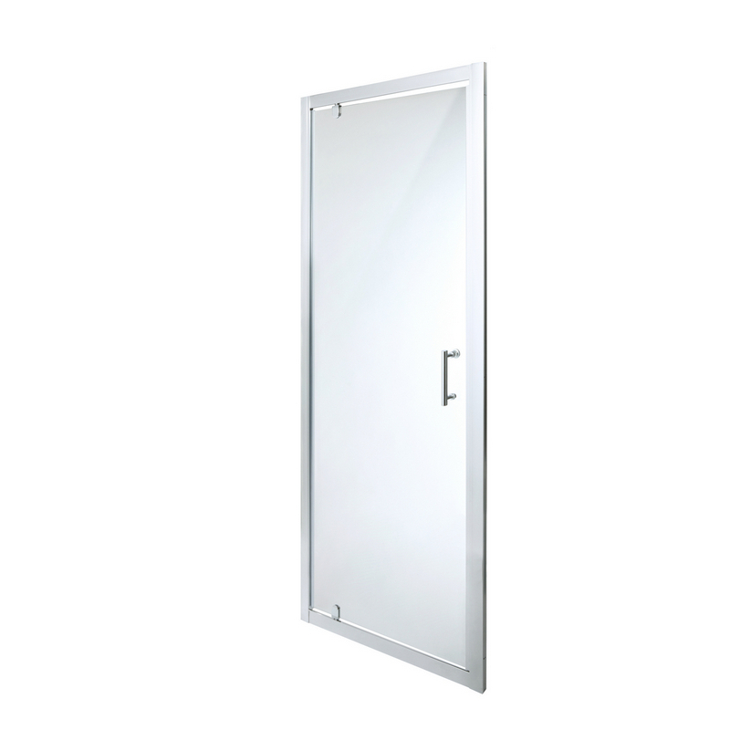 Usa dus pivotanta Cooke & Lewis Onega, aluminiu, 70 x 190 cm, sticla securizata 5mm, profil crom