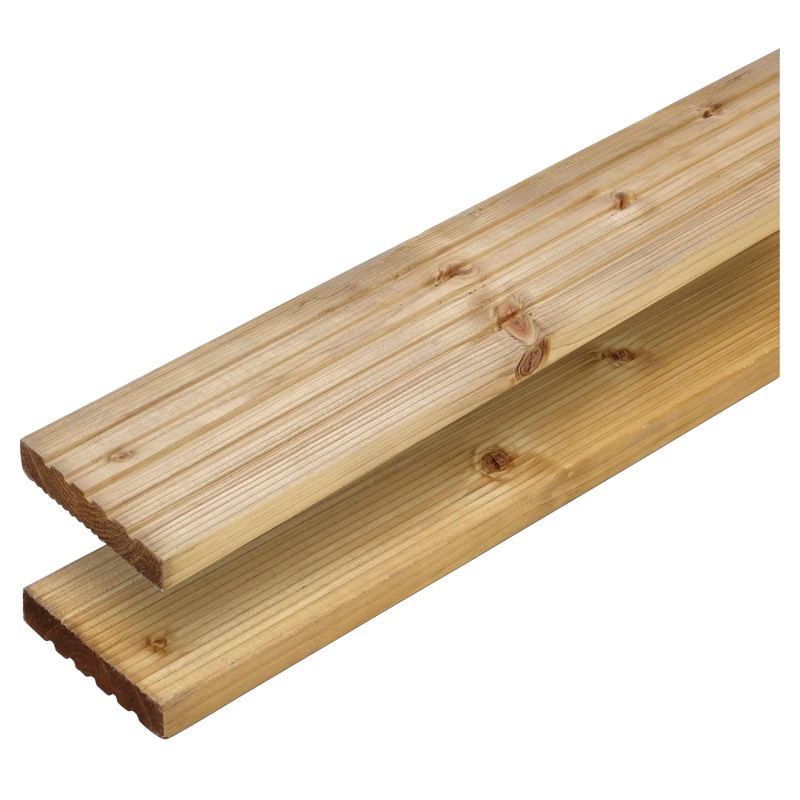 Dusumea pentru terasa BLOOMA, 240 x 14.4 x 2.7 cm, lemn de molid, maro