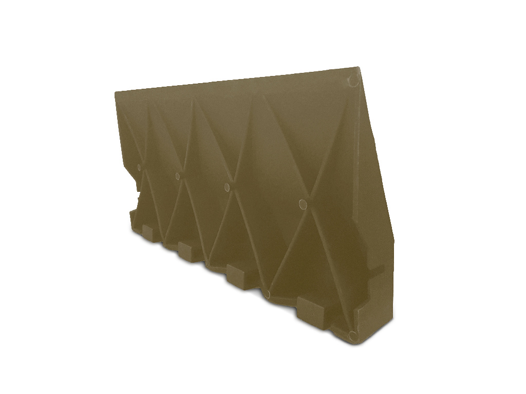 Plinta compozit BLOOMA, 40 x 20 x 4.5 cm, maro
