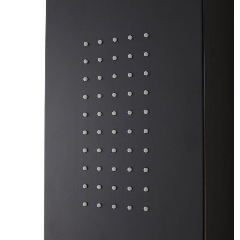 Panel de dus COOKE & LEWIS Magda, termostat, hidromasaj, 167 cm, negru