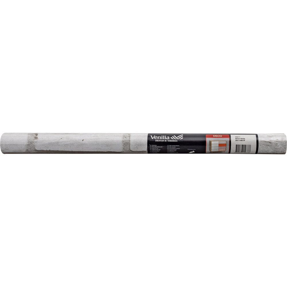 Autocolant VENILIA Brick, PVC, 45 x 100 cm, alb