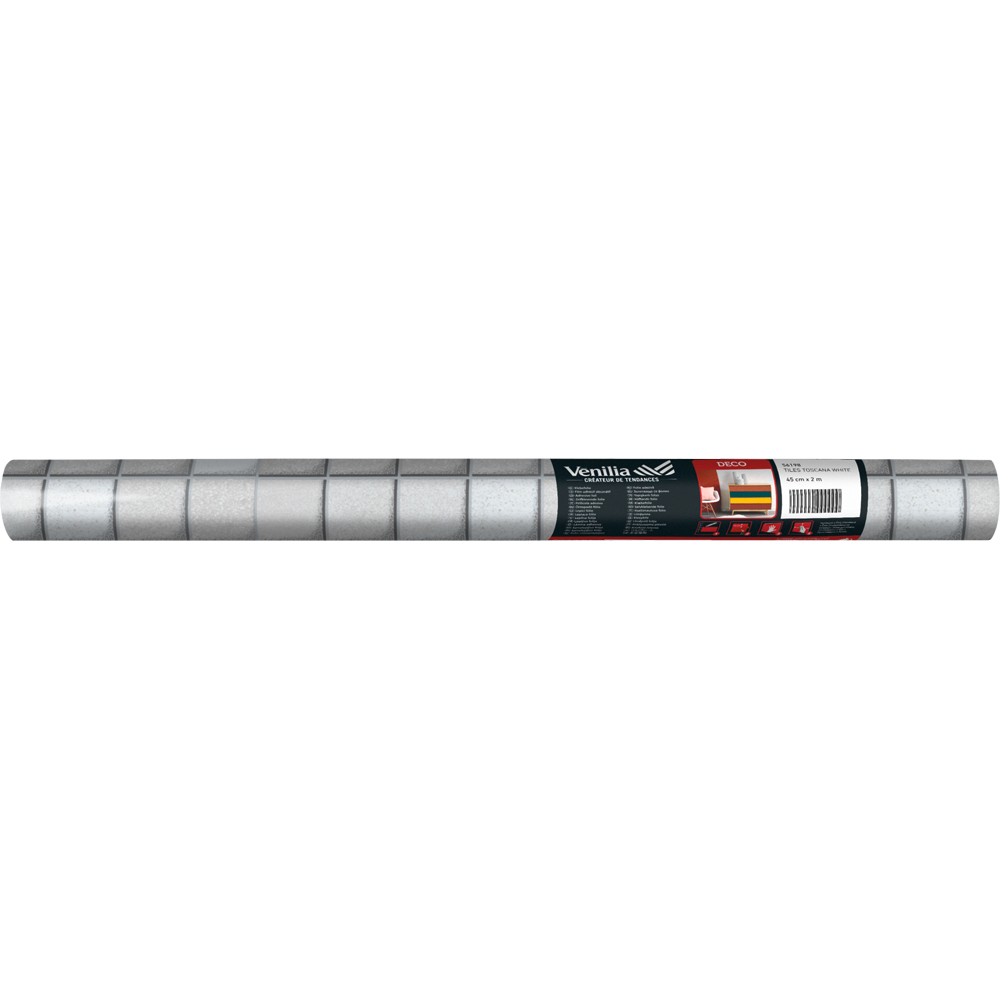 Autocolant VENILIA Toscana, PVC, 67.5 x 100 cm, alb
