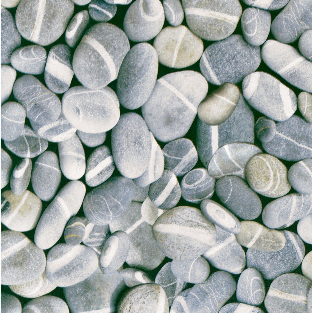 Autocolant PVC VENILIA, 45 x 200 cm, model pietre, gri