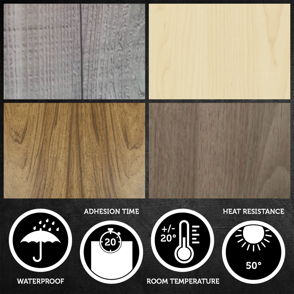 Autocolant VENILIA Stonew, PVC, 67.5 x 200 cm, gri