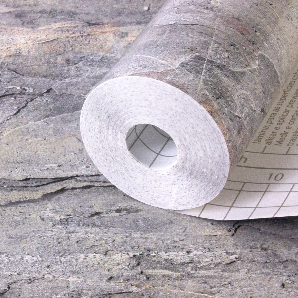 Autocolant VENILIA Greek Stone, PVC, 45 x 200 cm, gri