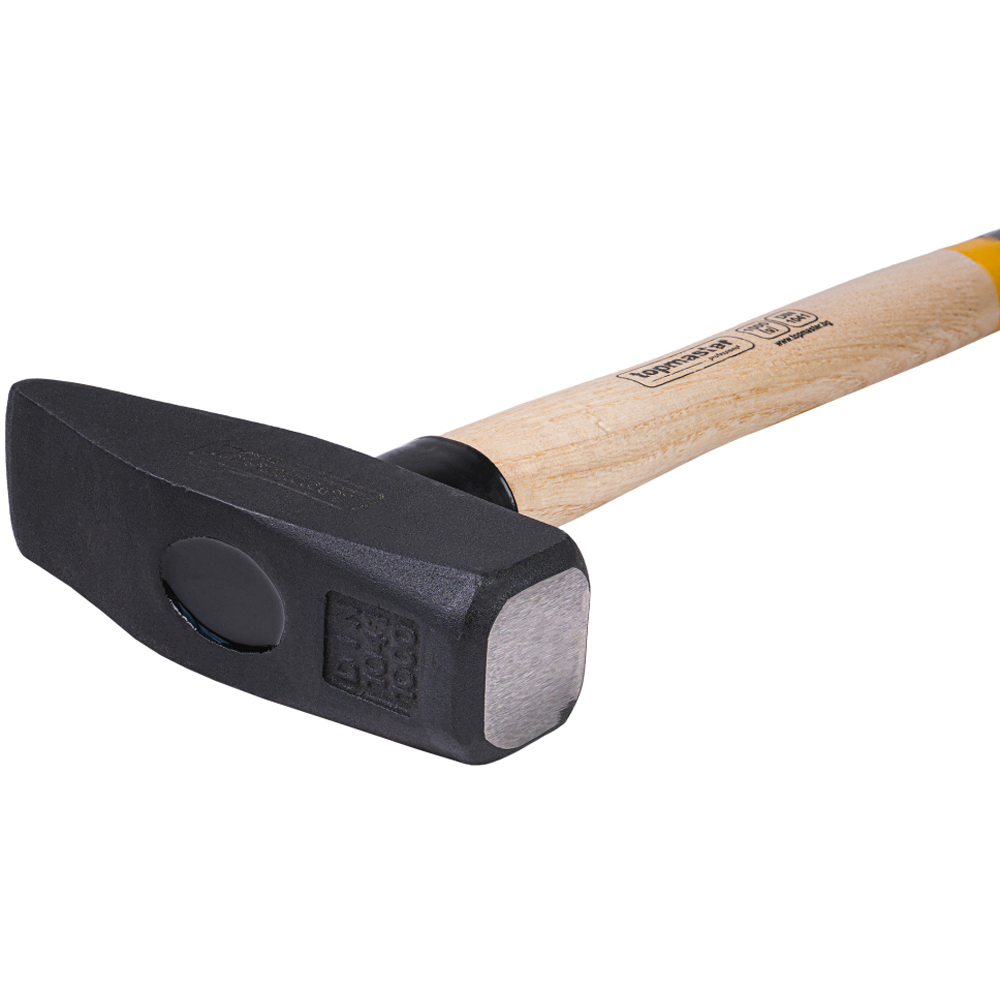 Ciocan de lacatuserie TOPMASTER, maner din lemn, negru-galben