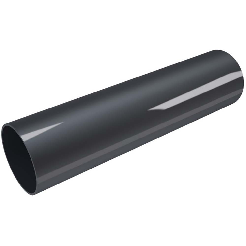 Burlan PVC Devorex, D 80 mm, 3 m, grafit
