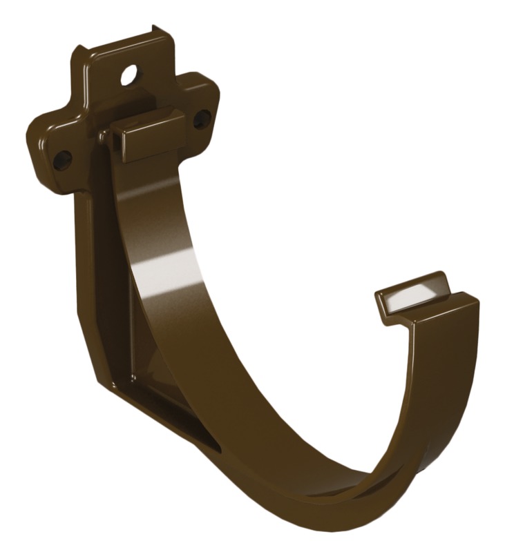 Colier fixare jgheab Devorex Clasic, 120 mm, maro