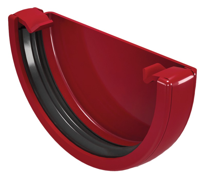 Capac jgheab PVC Devorex Clasic, 120 mm, bordeau