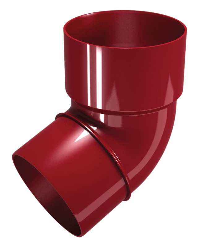 Cot burlan, din PVC, 67 grade, D 80 mm, bordeau