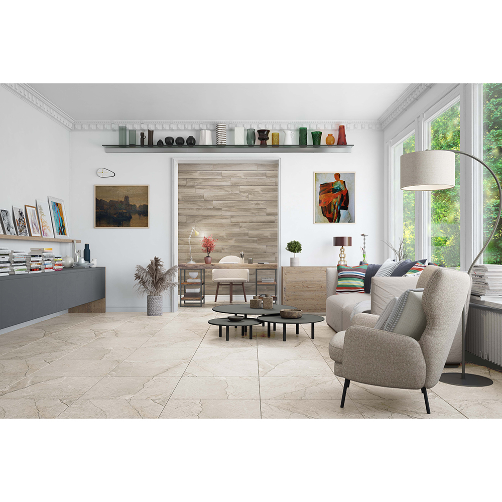 Gresie interior si exterior Arena, 60 x 120 cm, grosime 8.5 mm, 1.44 m2, bej marmura