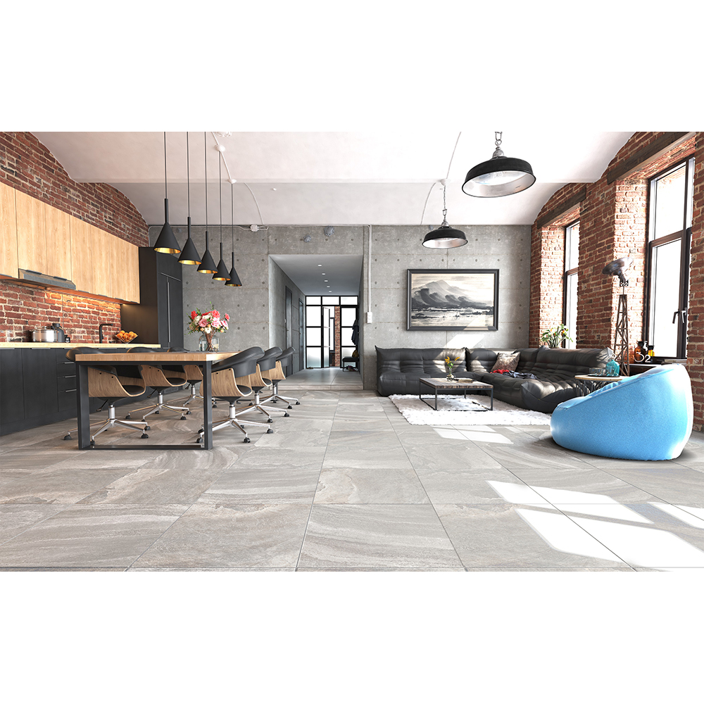Gresie interior si exterior Santana, 60 x 60 cm, grosime 8.5 mm, 1.62 m2, gri piatra