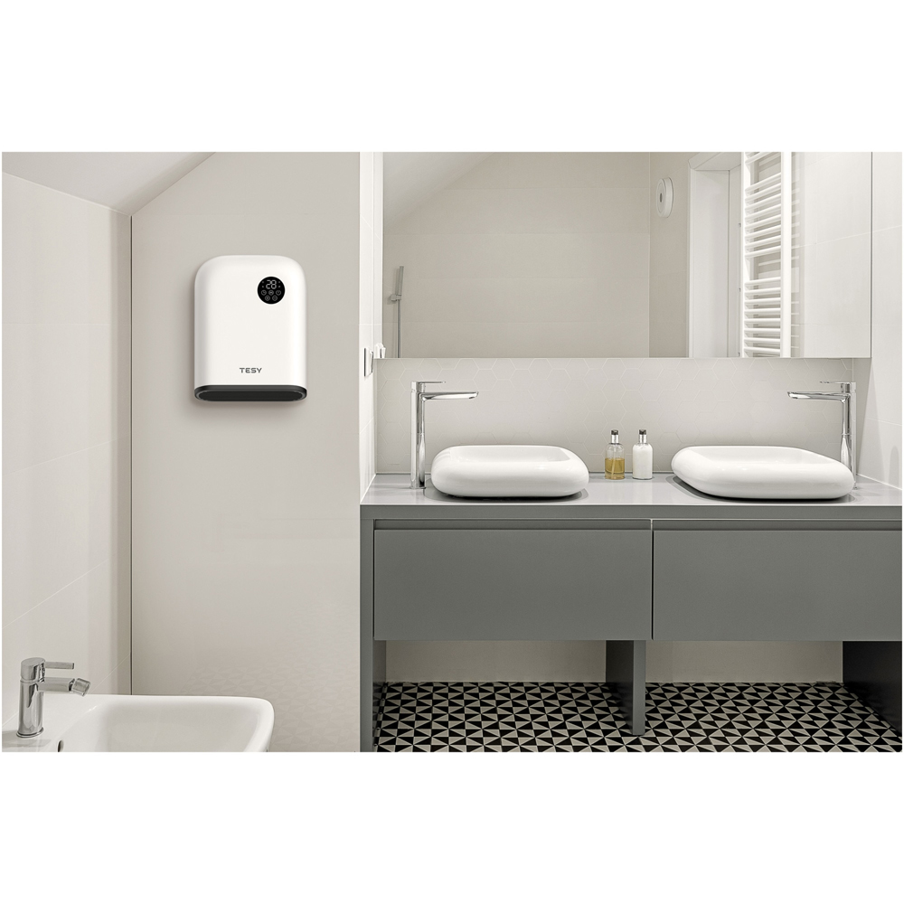 Aeroterma de perete Tesy HL-249VB, 3 trepte viteza, 2000W, Display LED, alb