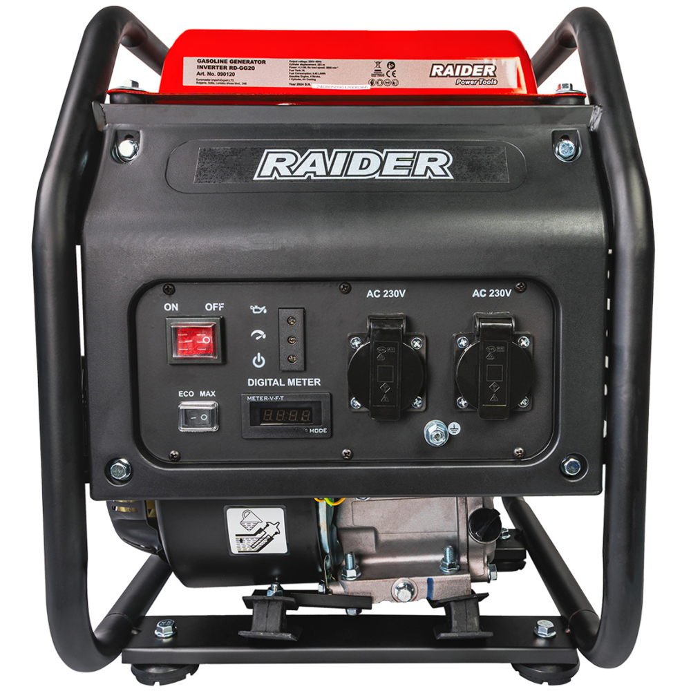 Generator de curent electric RAIDER RD-GG20, 4200W, 4 timpi, benzina, tehnologie inverter