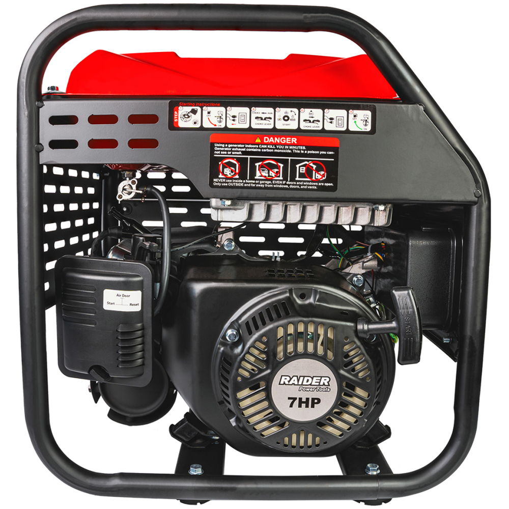 Generator de curent electric RAIDER RD-GG20, 4200W, 4 timpi, benzina, tehnologie inverter