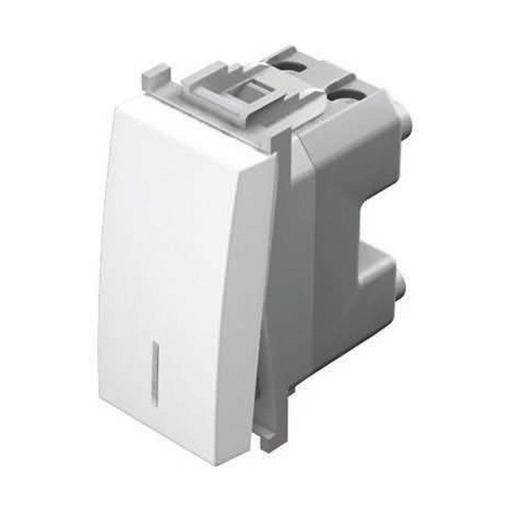 Intrerupator LED 1 modul, 16 A, 250 V, alb Tem Modul