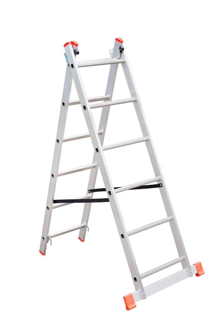 Scara aluminiu, 2 x 6 trepte, 170.7 cm