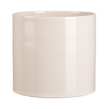 Ghiveci flori SCHEURICH, ceramica, D 12 cm, alb