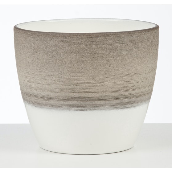 Ghiveci flori SCHEURICH, ceramica, D 14 cm, maro