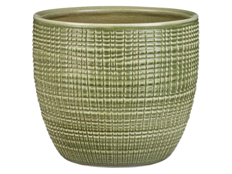 Ghiveci flori SCHEURICH, ceramica, D 21.5 cm, verde