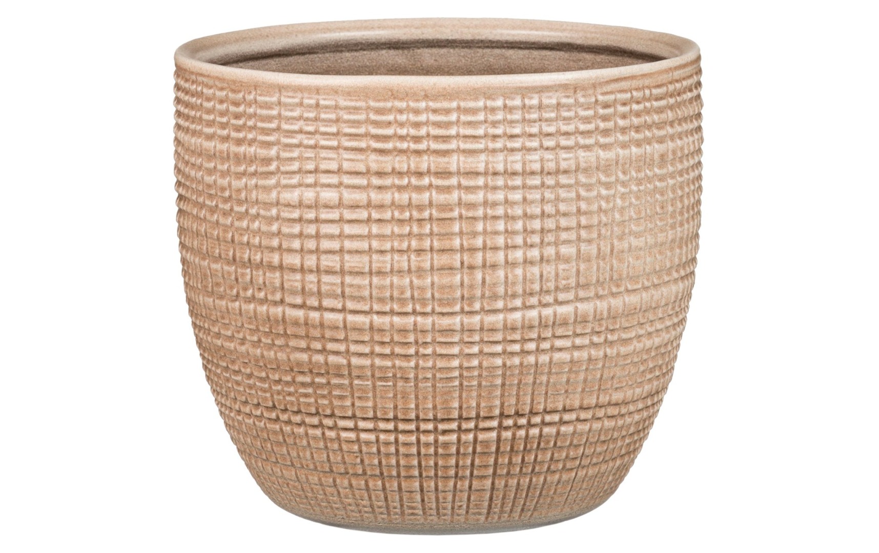Ghiveci flori SCHEURICH, ceramica, D 15.6 cm, bej