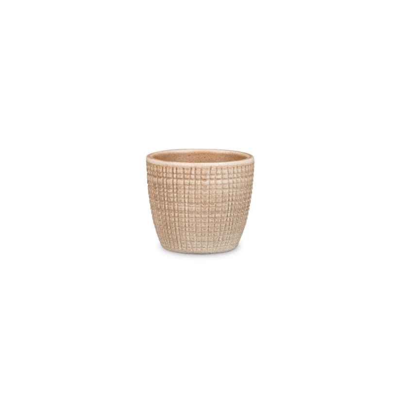 Ghiveci flori SCHEURICH, ceramica, D 18.8 cm, bej