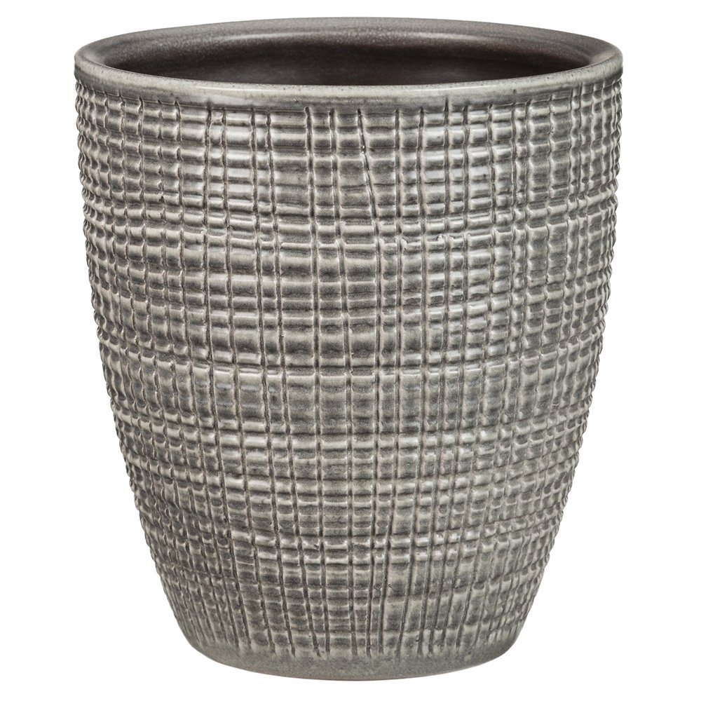 Ghiveci flori SCHEURICH, ceramica, D 13.2 cm, gri
