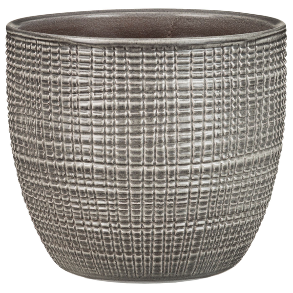 Ghiveci flori SCHEURICH, ceramica, D 21.5 cm, maro