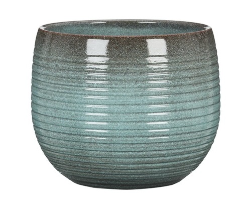 Ghiveci flori SCHEURICH, ceramica, D 16 cm, verde