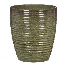 Ghiveci flori SCHEURICH, ceramica, D 12.6 cm, verde