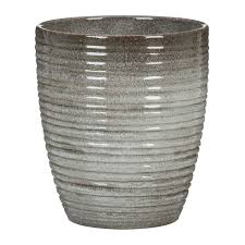 Ghiveci flori SCHEURICH, ceramica, D 12.6 cm, gri