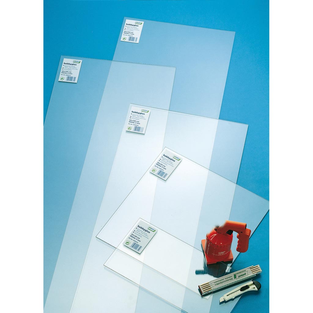 Geam sintetic Gutta Hobbyglass, 25 x 50 x 0.2 cm, transparent
